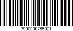 Código de barras (EAN, GTIN, SKU, ISBN): '7900000755821'