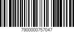 Código de barras (EAN, GTIN, SKU, ISBN): '7900000757047'