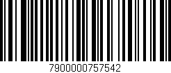 Código de barras (EAN, GTIN, SKU, ISBN): '7900000757542'