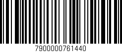 Código de barras (EAN, GTIN, SKU, ISBN): '7900000761440'