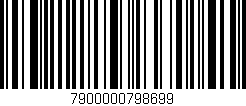 Código de barras (EAN, GTIN, SKU, ISBN): '7900000798699'