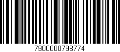 Código de barras (EAN, GTIN, SKU, ISBN): '7900000798774'