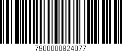 Código de barras (EAN, GTIN, SKU, ISBN): '7900000824077'