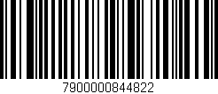 Código de barras (EAN, GTIN, SKU, ISBN): '7900000844822'