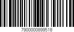 Código de barras (EAN, GTIN, SKU, ISBN): '7900000899518'