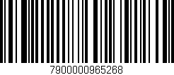 Código de barras (EAN, GTIN, SKU, ISBN): '7900000965268'