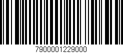 Código de barras (EAN, GTIN, SKU, ISBN): '7900001229000'