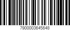 Código de barras (EAN, GTIN, SKU, ISBN): '7900003645648'