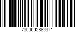 Código de barras (EAN, GTIN, SKU, ISBN): '7900003663871'