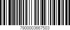 Código de barras (EAN, GTIN, SKU, ISBN): '7900003667503'