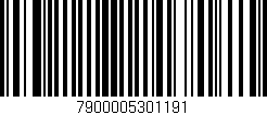 Código de barras (EAN, GTIN, SKU, ISBN): '7900005301191'