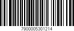 Código de barras (EAN, GTIN, SKU, ISBN): '7900005301214'