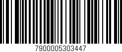 Código de barras (EAN, GTIN, SKU, ISBN): '7900005303447'