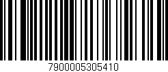 Código de barras (EAN, GTIN, SKU, ISBN): '7900005305410'