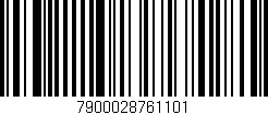 Código de barras (EAN, GTIN, SKU, ISBN): '7900028761101'