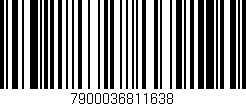 Código de barras (EAN, GTIN, SKU, ISBN): '7900036811638'