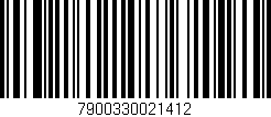 Código de barras (EAN, GTIN, SKU, ISBN): '7900330021412'