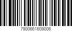 Código de barras (EAN, GTIN, SKU, ISBN): '7900661609006'