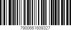 Código de barras (EAN, GTIN, SKU, ISBN): '7900661609327'