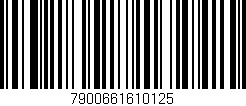 Código de barras (EAN, GTIN, SKU, ISBN): '7900661610125'