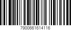Código de barras (EAN, GTIN, SKU, ISBN): '7900661614116'