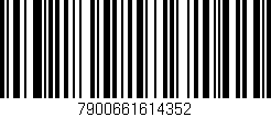 Código de barras (EAN, GTIN, SKU, ISBN): '7900661614352'