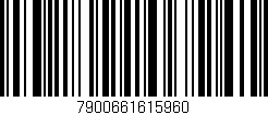 Código de barras (EAN, GTIN, SKU, ISBN): '7900661615960'
