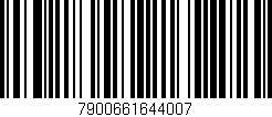 Código de barras (EAN, GTIN, SKU, ISBN): '7900661644007'