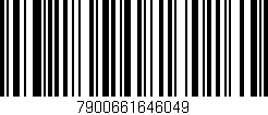 Código de barras (EAN, GTIN, SKU, ISBN): '7900661646049'