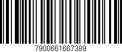 Código de barras (EAN, GTIN, SKU, ISBN): '7900661667389'