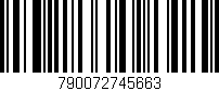 Código de barras (EAN, GTIN, SKU, ISBN): '790072745663'