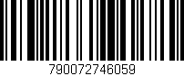 Código de barras (EAN, GTIN, SKU, ISBN): '790072746059'
