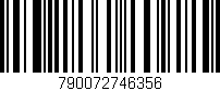 Código de barras (EAN, GTIN, SKU, ISBN): '790072746356'