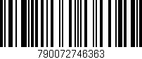 Código de barras (EAN, GTIN, SKU, ISBN): '790072746363'