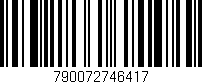 Código de barras (EAN, GTIN, SKU, ISBN): '790072746417'