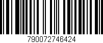 Código de barras (EAN, GTIN, SKU, ISBN): '790072746424'
