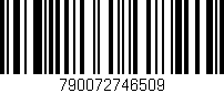 Código de barras (EAN, GTIN, SKU, ISBN): '790072746509'