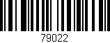Código de barras (EAN, GTIN, SKU, ISBN): '79022'