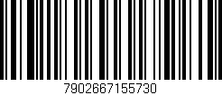 Código de barras (EAN, GTIN, SKU, ISBN): '7902667155730'