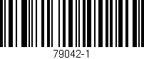Código de barras (EAN, GTIN, SKU, ISBN): '79042-1'