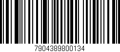Código de barras (EAN, GTIN, SKU, ISBN): '7904389800134'