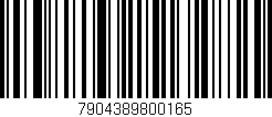 Código de barras (EAN, GTIN, SKU, ISBN): '7904389800165'