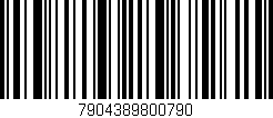 Código de barras (EAN, GTIN, SKU, ISBN): '7904389800790'