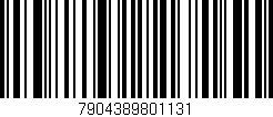 Código de barras (EAN, GTIN, SKU, ISBN): '7904389801131'