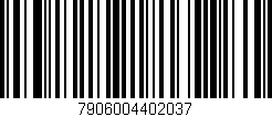 Código de barras (EAN, GTIN, SKU, ISBN): '7906004402037'