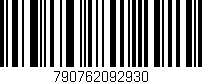 Código de barras (EAN, GTIN, SKU, ISBN): '790762092930'