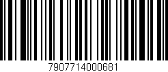 Código de barras (EAN, GTIN, SKU, ISBN): '7907714000681'