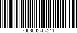 Código de barras (EAN, GTIN, SKU, ISBN): '7908002404211'
