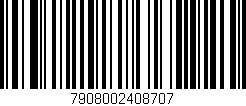 Código de barras (EAN, GTIN, SKU, ISBN): '7908002408707'