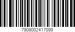Código de barras (EAN, GTIN, SKU, ISBN): '7908002417099'